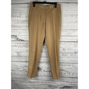 $245 Abacus Pants Men's 38 Count On It Khaki Tan Golf Trousers Flat Front 32 INS